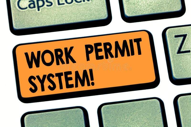 Show your work. Permission System. Work permits 16:9. 3 Key System permit to work.
