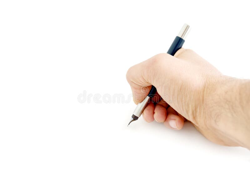 Гелевые ручки стоковые картинки. Student holding a Pen isolated. Written with a pen