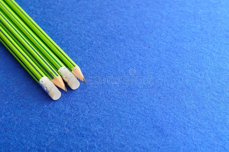 Writing Pencils with Erasers at the Tip Stock Photo Image of pencil