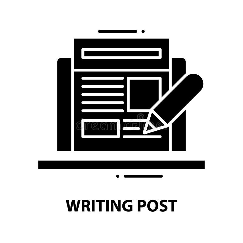 Writing Posts. Post black