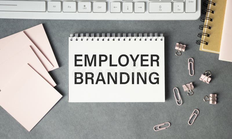 Writing text showing Employer Branding. royalty free stock photo