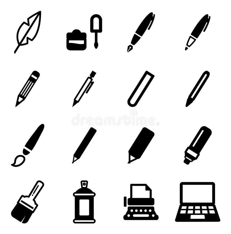 Writing Tools Vector Art, Icons, and Graphics for Free Download