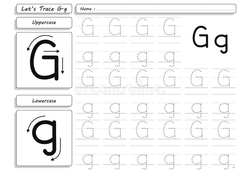 Printable Letter G Tracing Worksheet! – SupplyMe