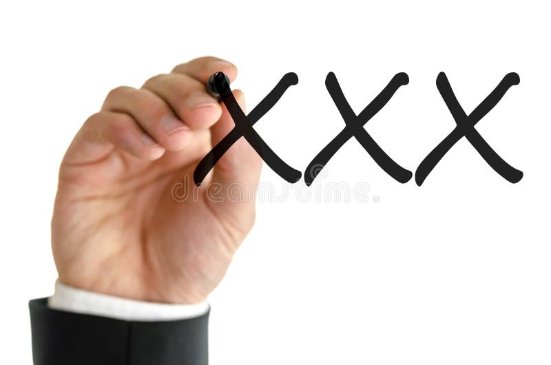 Writing XXX stock image. Image of male, symbol, white - 33539509