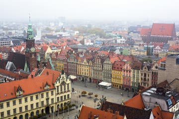 Wroclaw In Cloudy Weather Traveling To Europe Stock Photo Image Of 