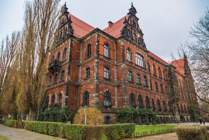 Wroclaw old city panorama royalty free stock photography