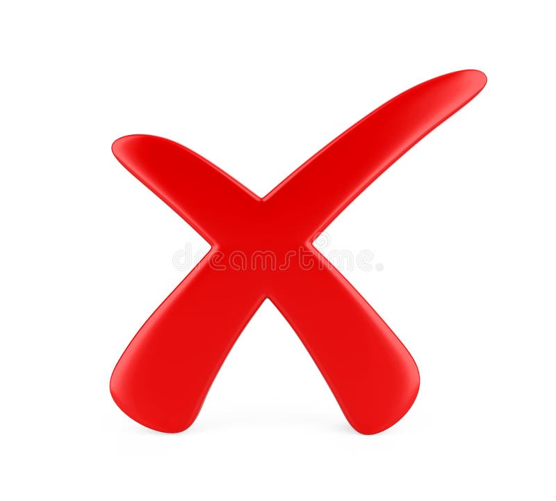 Wrong Cross Symbol Isolated Stock Illustration - Illustration of choice