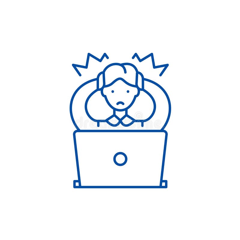 Wrong decision line icon concept. Wrong decision flat vector symbol, sign, outline illustration. royalty free illustration Wrong decision line icon concept. Wrong decision flat vector symbol, sign, outline illustration. royalty free illustration