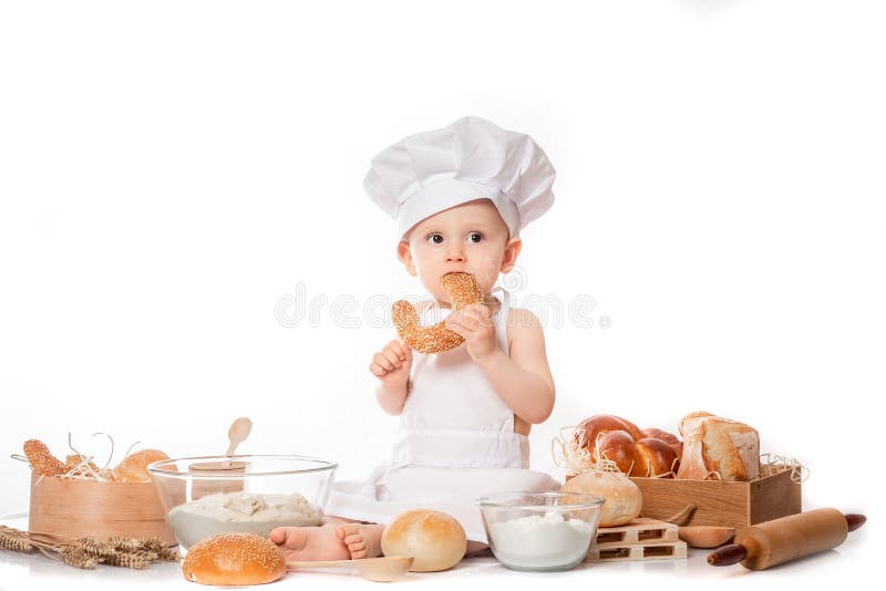 Wrong eating behavior. Children who are overweight should not eat high-fat or fried foods. Because the main components are starch stock photos