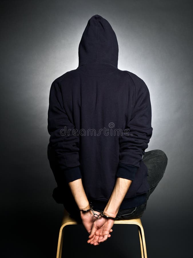 Wrongdoer stock image