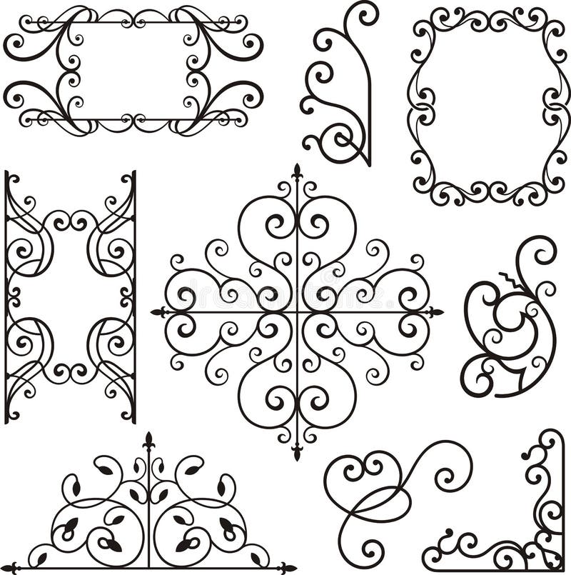 Wrough iron ornaments