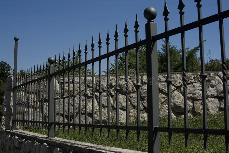 Wrought iron fence royalty free stock photos Wrought iron fence royalty free stock photos