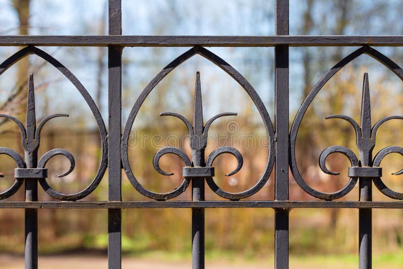 Old Forged Gate - Metal Texture Stock Image - Image of iron, fence ...