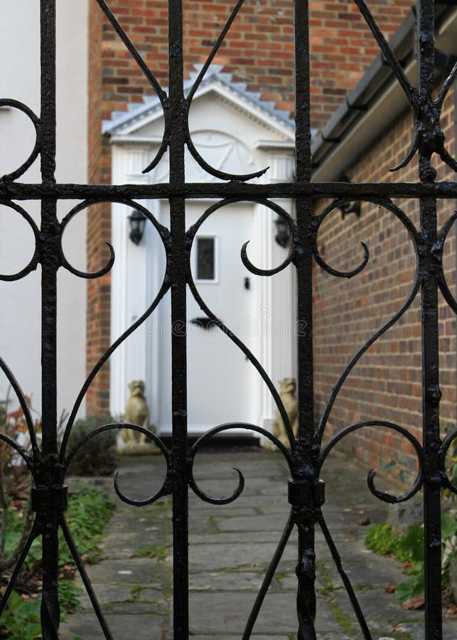 Wrought Iron Railings (selective close focus) stock images Wrought Iron Railings (selective close focus) stock images