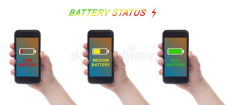 Wręcza trzymać czarnego Smartphone z pustym ekranem na białym backgroun Bateryjny ?adunku wska?nik Ładuje równa bateria zdjęcie royalty free Wręcza trzymać czarnego Smartphone z pustym ekranem na białym backgroun Bateryjny ?adunku wska?nik Ładuje równa bateria zdjęcie royalty free