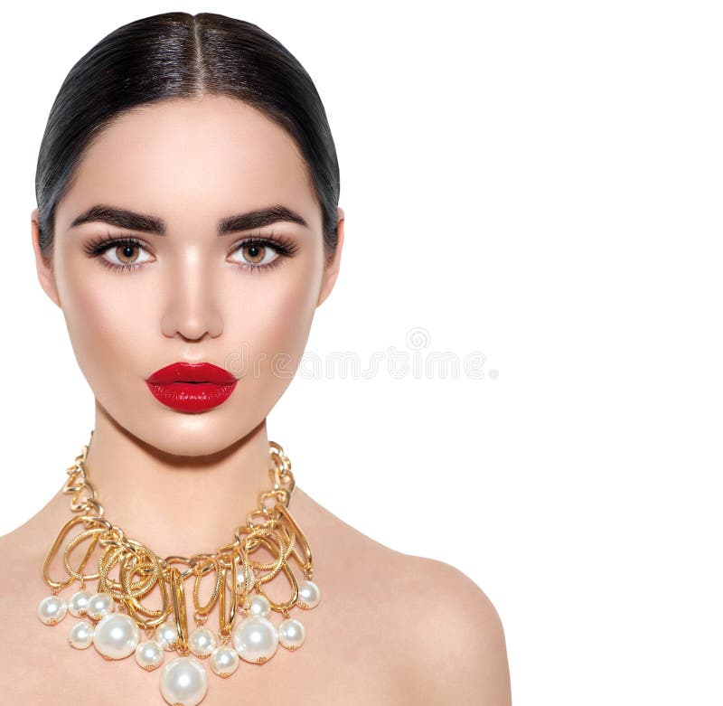 Wspaniały młody brunetki kobiety portret obrazy stock Wspaniały młody brunetki kobiety portret obrazy stock