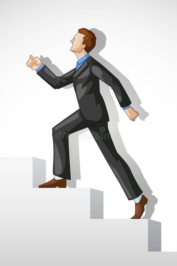 wspinaczkowy wykonawczy sukces royalty ilustracja wspinaczkowy wykonawczy sukces royalty ilustracja