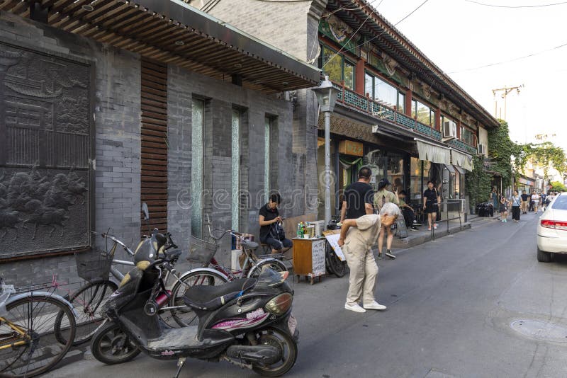Wudaoying Hutong в Пекин, Китае, одно из коммерчески hutongs в Пекин стоковые изображения Wudaoying Hutong в Пекин, Китае, одно из коммерчески hutongs в Пекин стоковые изображения