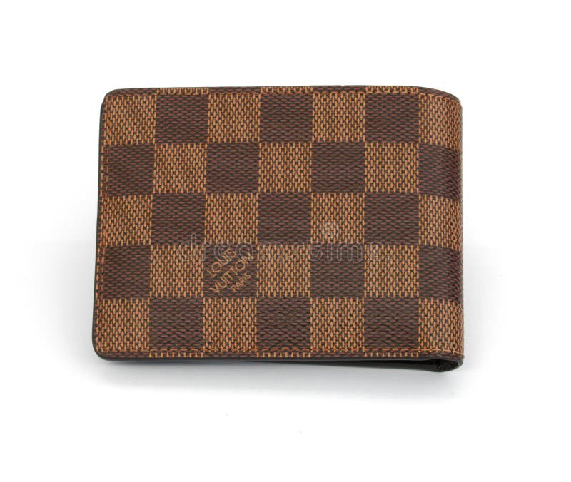 Louis Vuitton Brown Man Wallet Isolated on White Background
