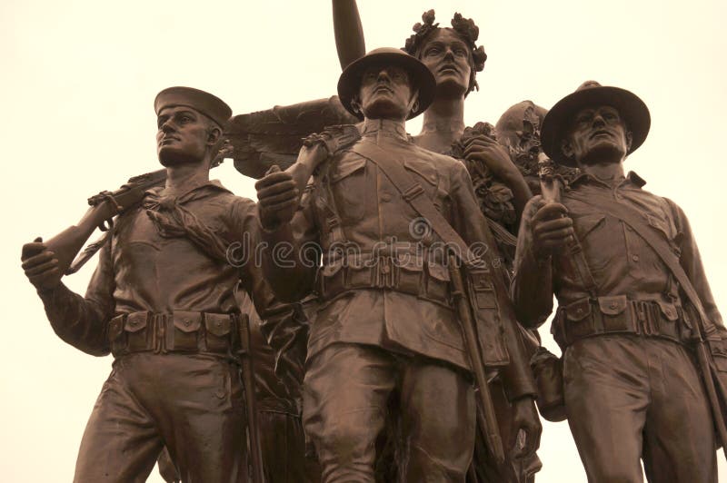 Download WW1 soldiers stock photo. Image of rifle, military, memorial - 51350320
