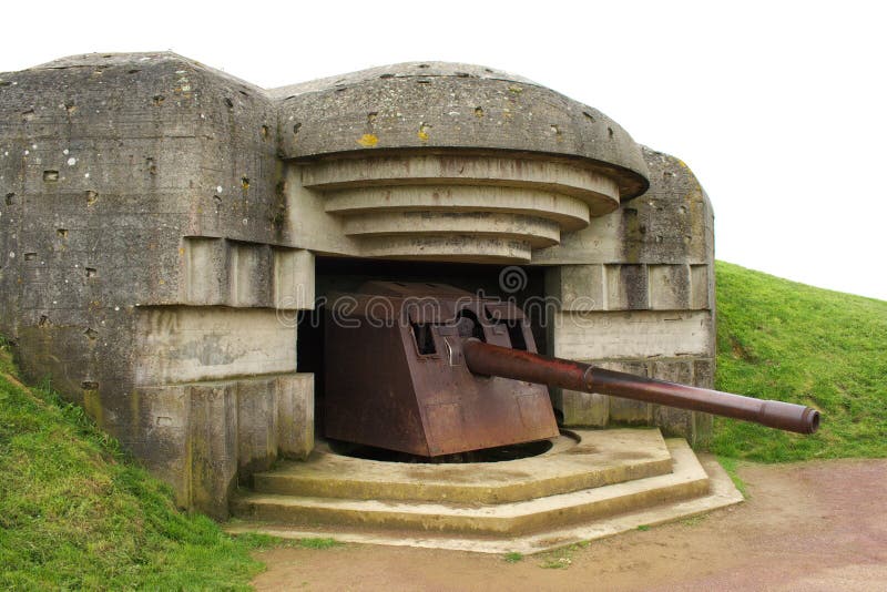 WWII Canon chez Longues-Sur-Mer photo stock WWII Canon chez Longues-Sur-Mer photo stock
