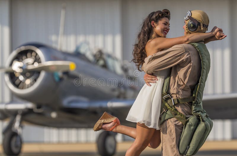 WWII Model and Airplane royalty free stock image WWII Model and Airplane royalty free stock image