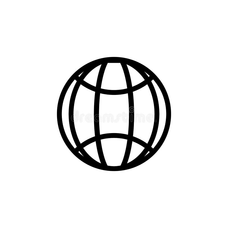 Www address http icon isolated. Modern simple flat globe sign. Business internet concept. Trendy social vector network www vector illustration