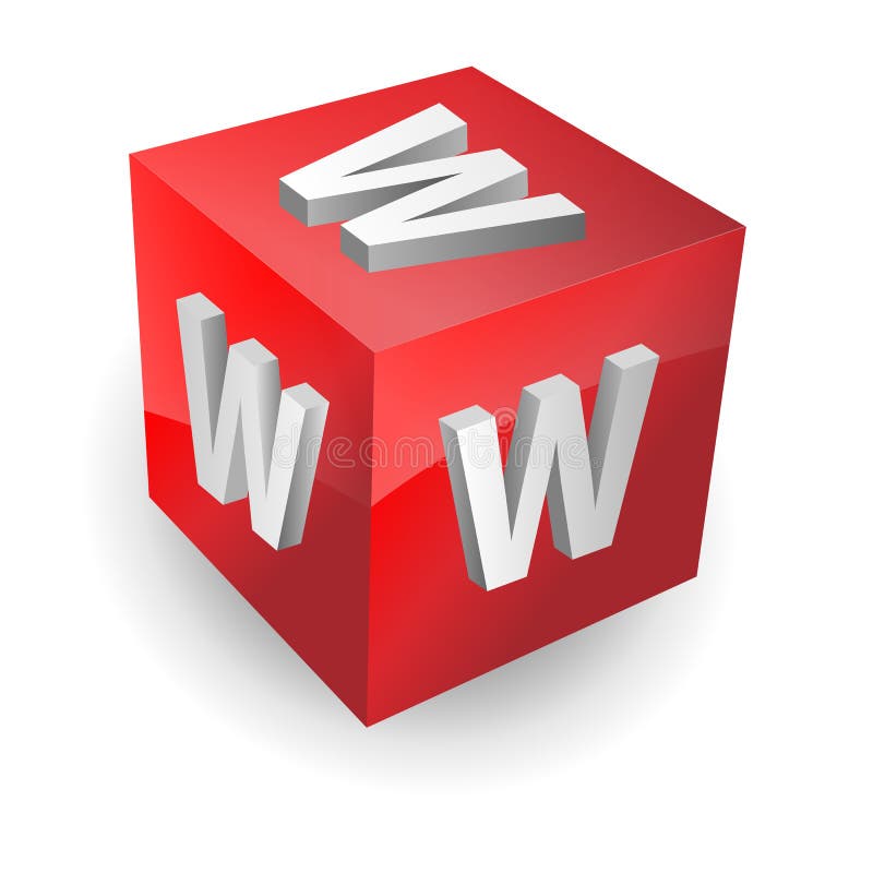 Www button, icon royalty free illustration