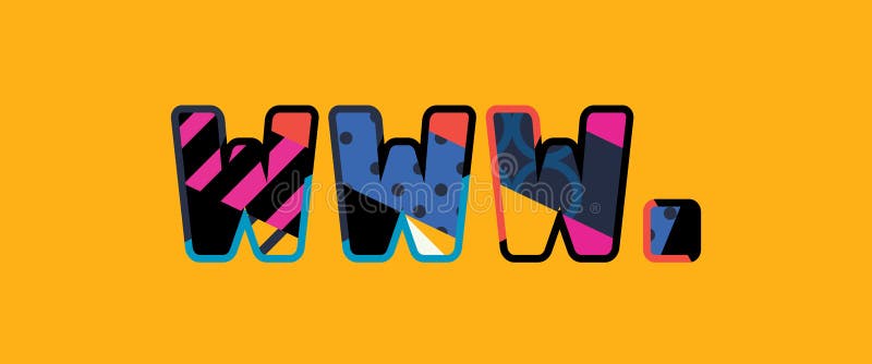 WWW Dot Concept Word Art Illustration vector illustration