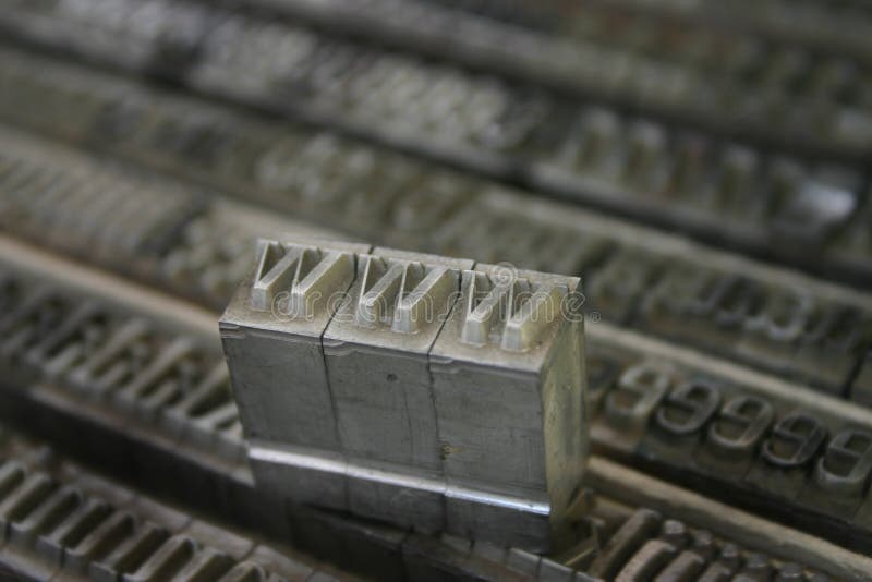 WWW movable type stock photos