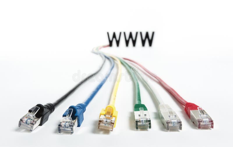 WWW with network cables.