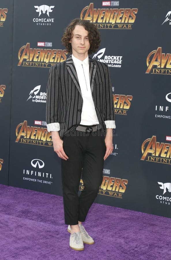 Wyatt Oleff at the premiere of Disney and Marvel`s `Avengers: Infinity War` held at the El Capitan Theatre in Hollywood, USA on April 23, 2018.