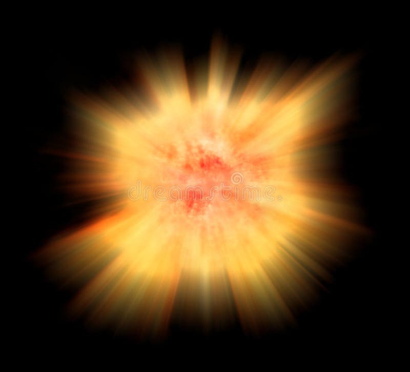 Supernova star burst with black background. Supernova star burst with black background