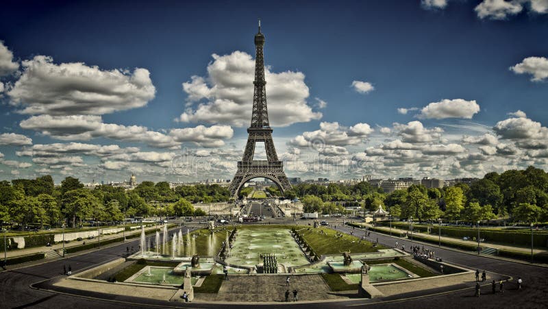 Wycieczka turysyczna Eiffel, Paryż, Francja.
