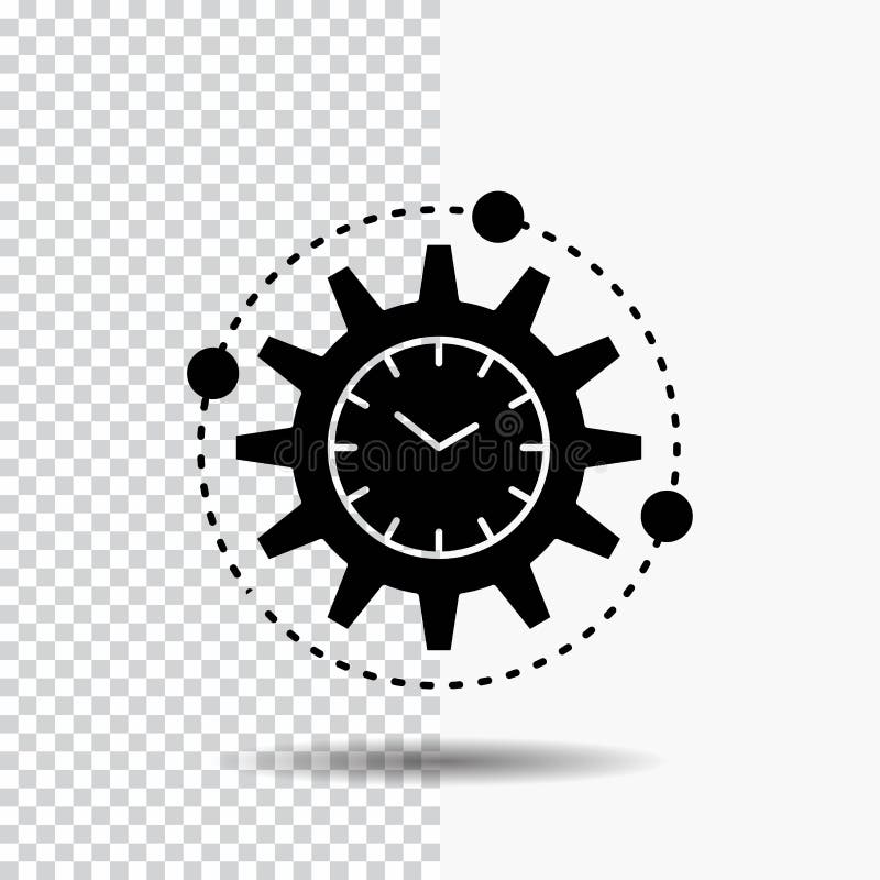 Wydajność, zarządzanie, przerób, produktywność, projekta glifu ikona na Przejrzystym tle Czarna ikona ilustracja wektor Wydajność, zarządzanie, przerób, produktywność, projekta glifu ikona na Przejrzystym tle Czarna ikona ilustracja wektor