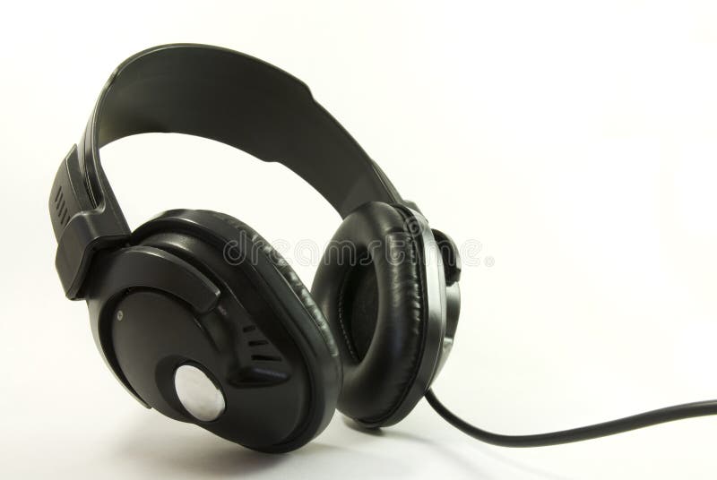 Isolated headphones (on white), in slight wide-angle. Isolated headphones (on white), in slight wide-angle.