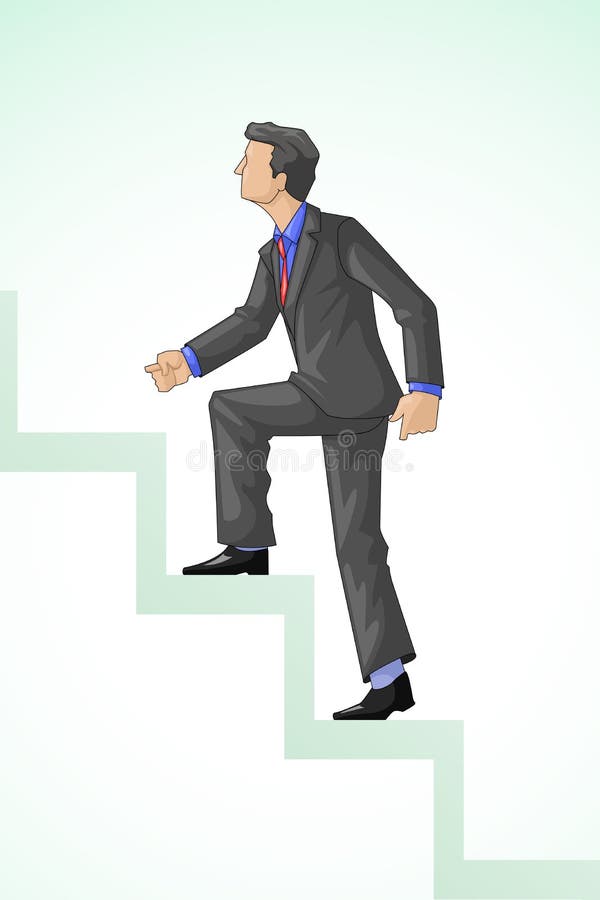 Wykonawczy Wspinaczkowy Sukces royalty ilustracja Wykonawczy Wspinaczkowy Sukces royalty ilustracja