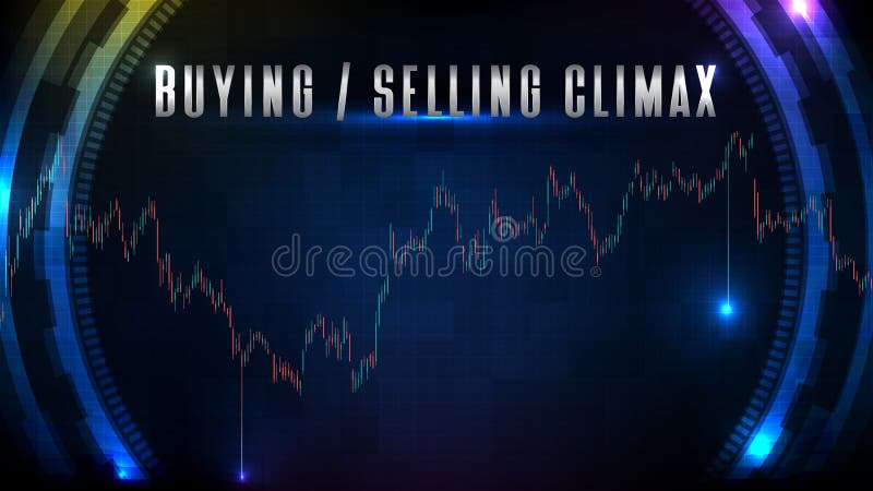 Abstract background of stock Market Buying and Selling Climax and technical analysis chart graph. Abstract background of stock Market Buying and Selling Climax and technical analysis chart graph