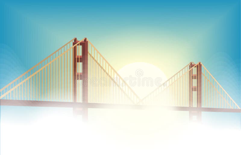 Wymarzony bridżowy cud ziemi tło ilustracji Wymarzony bridżowy cud ziemi tło ilustracji
