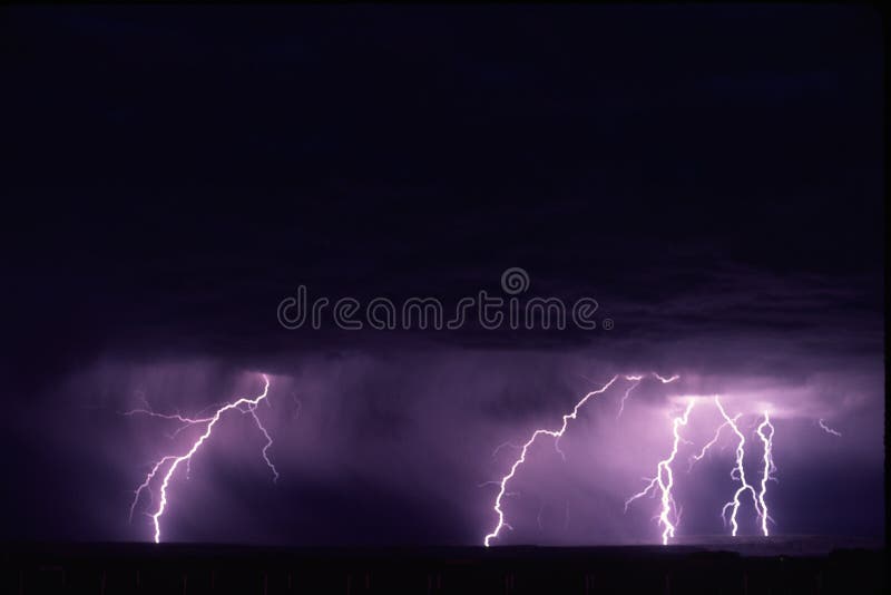 Lightning storm near Bridger Valley, Wyoming. Lightning storm near Bridger Valley, Wyoming