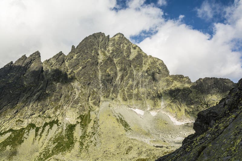 Wysoka (Vysoka) prominent peak in the Tatra Mountains