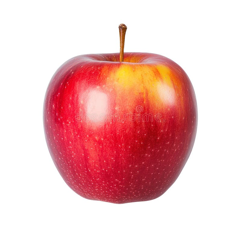 Wysokiej jakości PNG Red Apple izolowane na białym tle ilustracja wektor