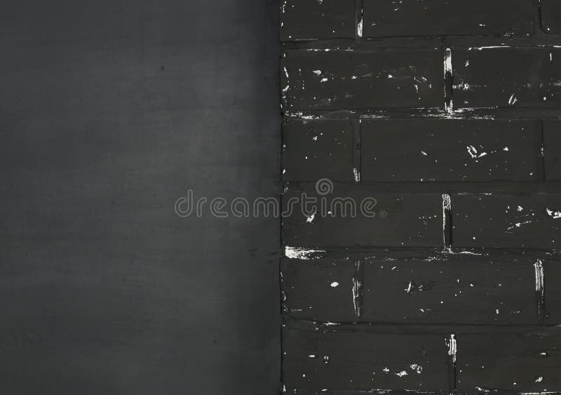 Wystroju projekta loft stylu izbowego czerni ściana z cegieł fotografia stock Wystroju projekta loft stylu izbowego czerni ściana z cegieł fotografia stock