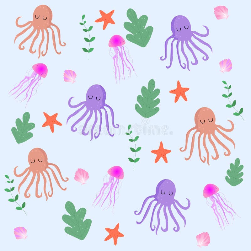 Wz?r z o?miornic? fractal t?a podobie?stwo niebieskie ?wiat?o royalty ilustracja Wz?r z o?miornic? fractal t?a podobie?stwo niebieskie ?wiat?o royalty ilustracja