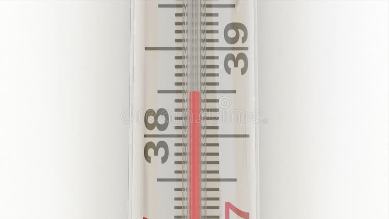 Wzrost temperatury termometru