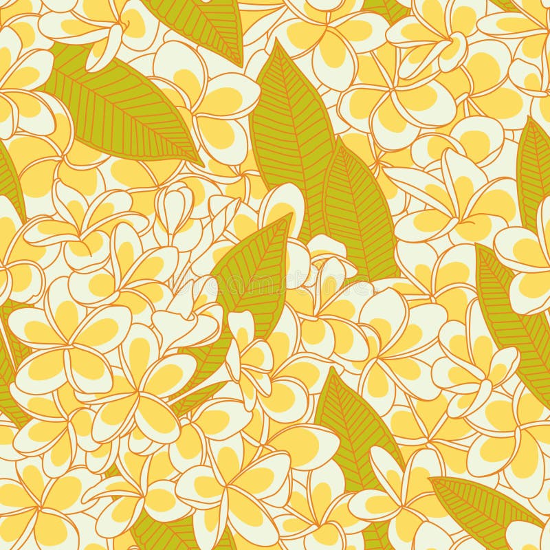 Wzór z plumeria kwiatami ilustracja wektor Wzór z plumeria kwiatami ilustracja wektor