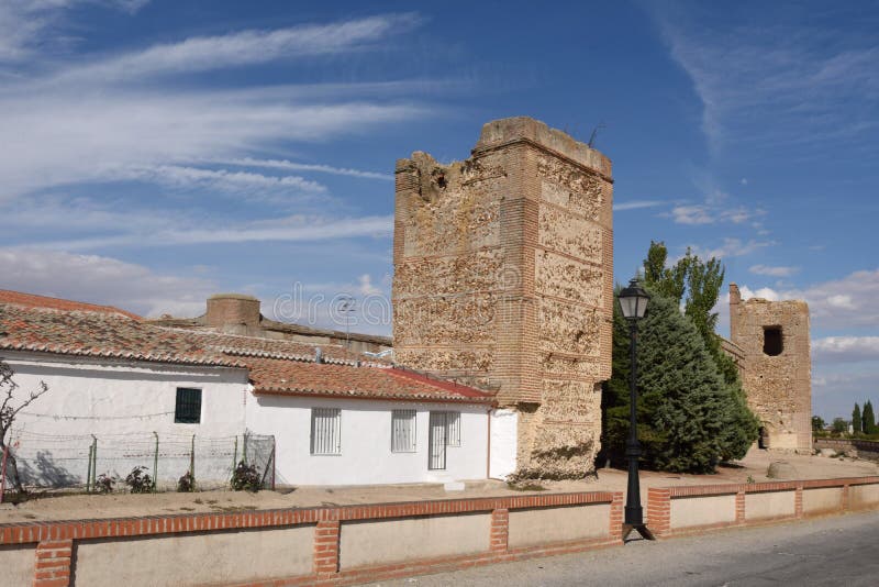 Wände von Madrigal de Las Altas Torres, Avila-Provinz