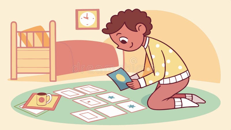Wörterbuchausweis für Kinder lernen Lesekompetenz Vokabular Vokabular Vokabular Lese-Vektor Design Generative KI stock abbildung