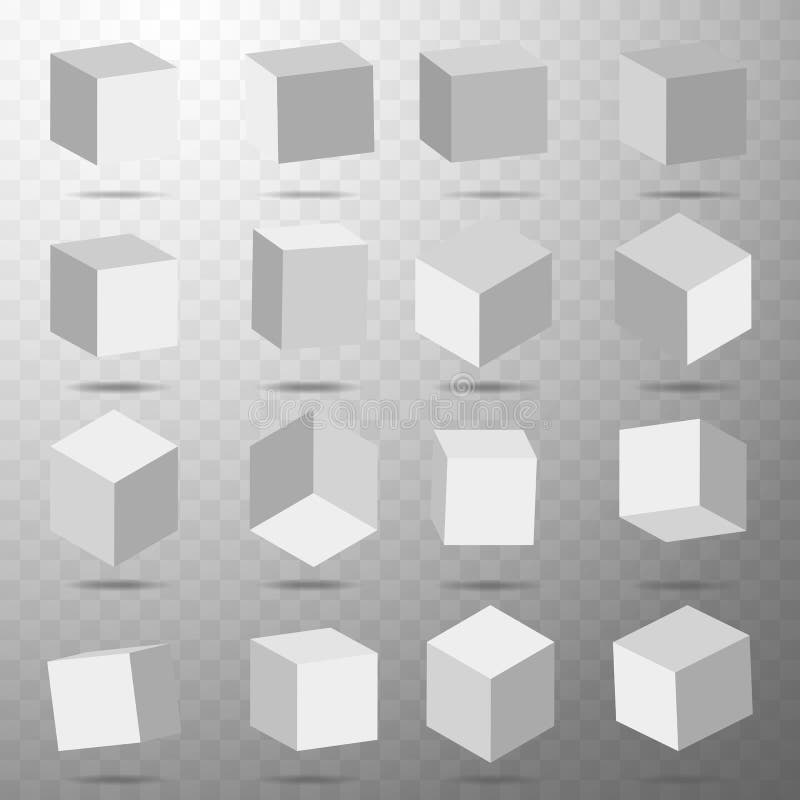 Würfelikone eingestellt mit Perspektive Modell 3d eines Würfels Auch im corel abgehobenen Betrag Lokalisiert auf transparentem Hi stock abbildung Würfelikone eingestellt mit Perspektive Modell 3d eines Würfels Auch im corel abgehobenen Betrag Lokalisiert auf transparentem Hi stock abbildung