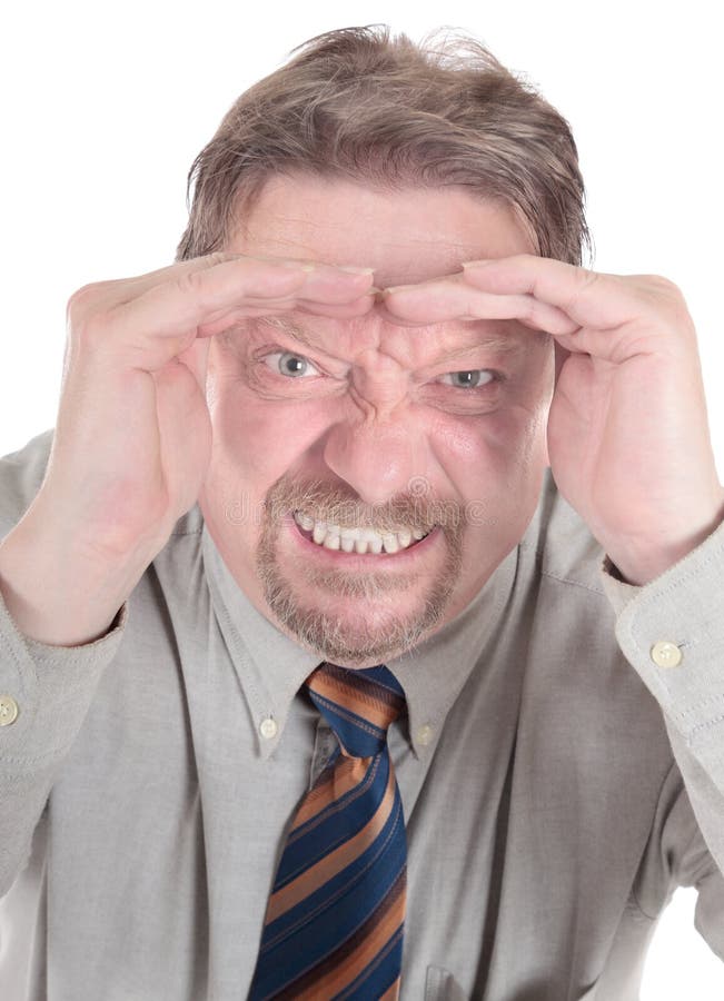 Wütendes Geschäftsmannportrait stockfotografie Wütendes Geschäftsmannportrait stockfotografie